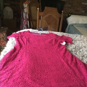 BOGO CJ Banks Pink Lace Dress-2X